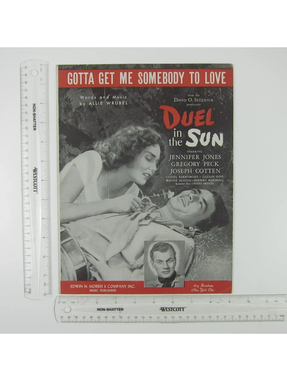 Sheet Music Gotta Get Me Somebody To Love Duel in the Sun Gregory Peck 1946